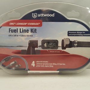ATTWOOD 6ft x 3/8in 4 Piece Fuel Line Kit Evinrude / Johnson / OMC | 93806EUS7